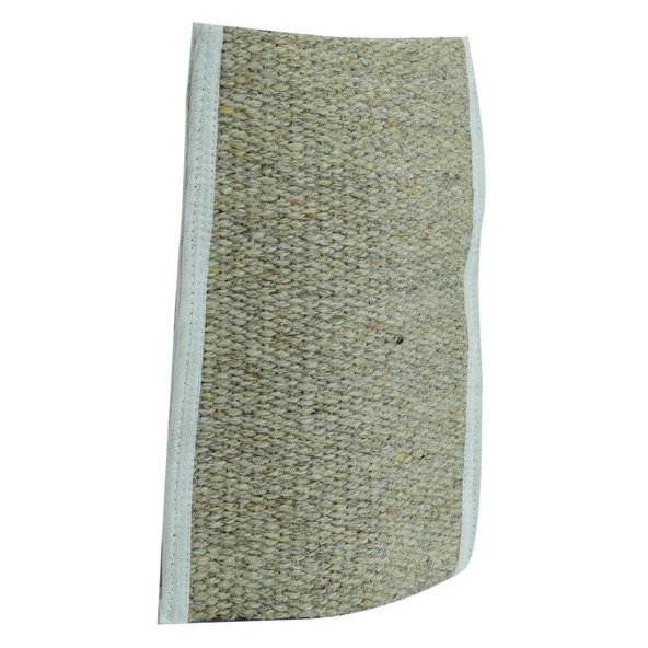 Doğal Keçi Kılı El Geçmeli Bej Sırt ve Vücut Kesesi 26 x 18cm - 5