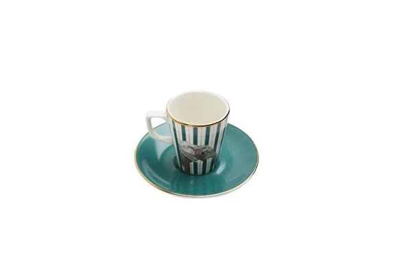 Porland Wild Life Elephant Tabaklı Kahve Fincanı 75cc 04ALM005282 - 2