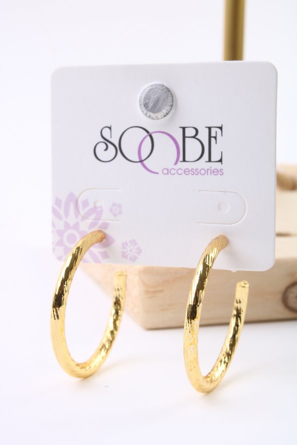 Soobepark Halka Küpe Sarı Renk - 3