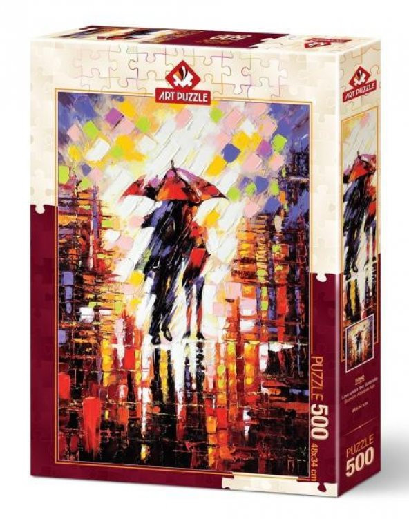 Art Puzzle 500 Parça Şemsiye Altındaki Aşk 5090