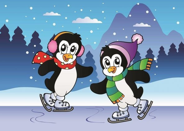 Art Puzzle 12+24 Parça Penguenler 4489 - 2