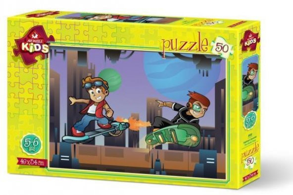 Art Puzzle 50 Parça Kaykaycı Çocuklar 4502