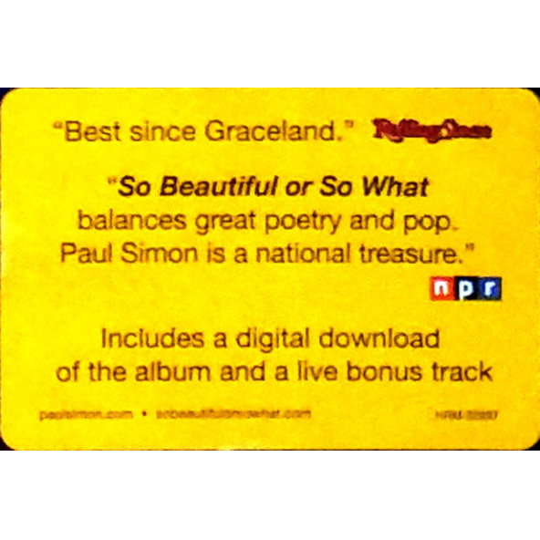 PAUL SIMON - SO BEAUTIFUL OR SO WHAT (LP) - 4