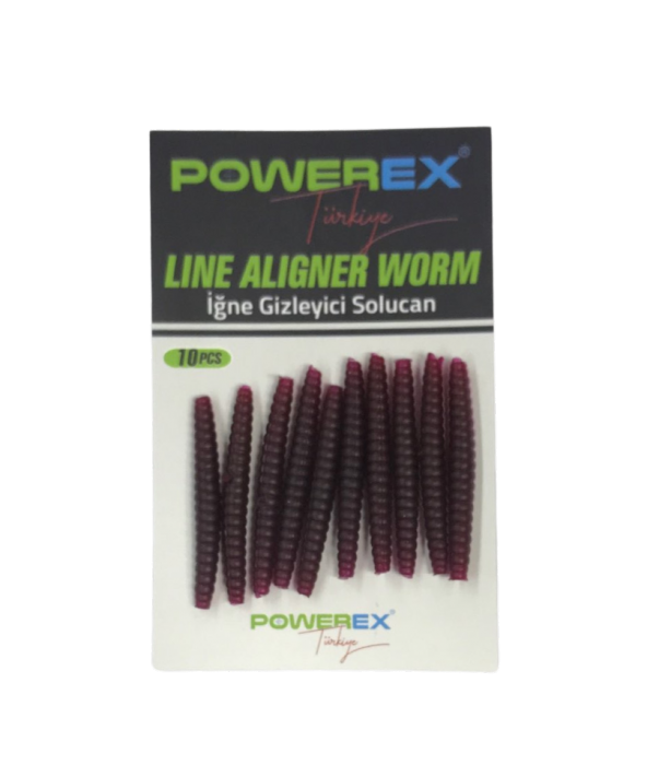 Powerex Line Aligner Worm İğne Gizleyici Yumuşak Silikon Solucan 10 Adet
