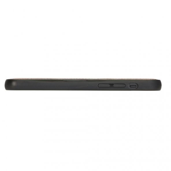 Apple iPhone 12 Pro Max Uyumlu Deri Arka Kapak RST1 Siyah