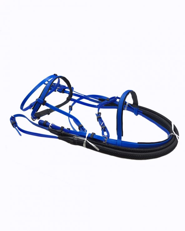 Atlar için PVC Başlık ve Dizgin Seti SARI - 2