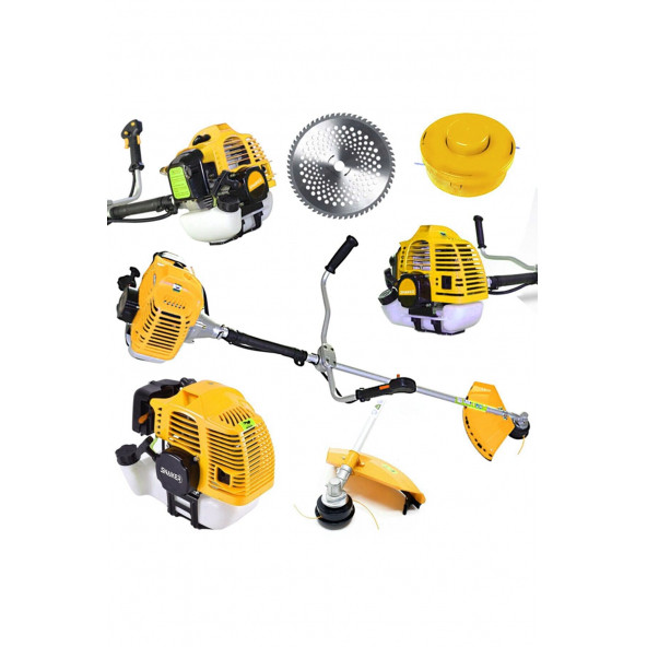 Snaiker Alman H22 6 Hp Yan Tipi Benzinli Motorlu Ot Çalı Tırpanı Çim Biçme Makinesi Tırpan - 2