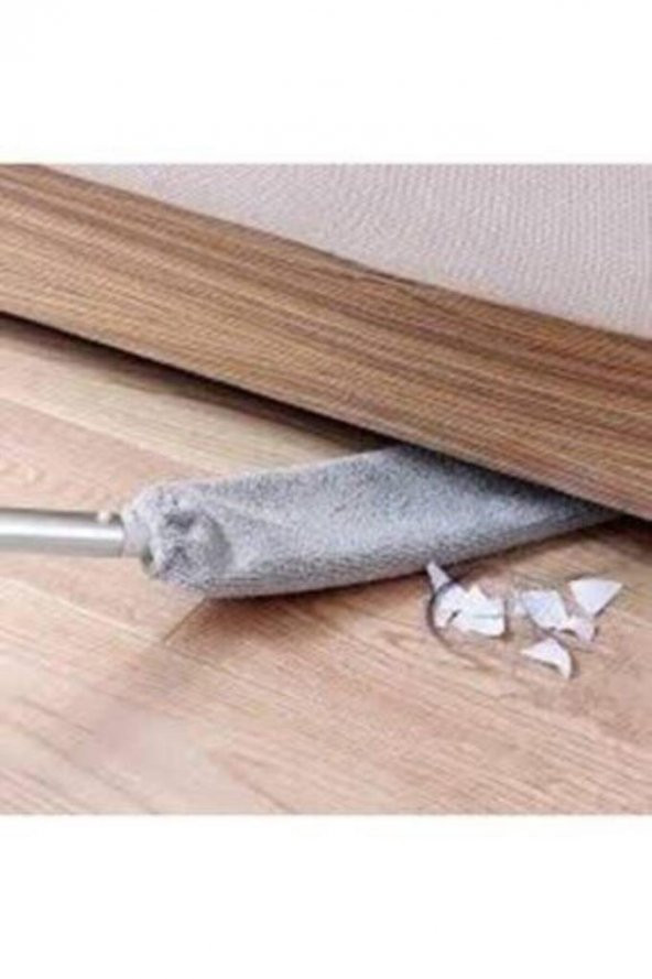 Portatif Toz Temizleyici Uzun Saplı Temizleme Paspası Ev Yatak Odası Kanepe Altı Temizleme Araçları - Resim 2