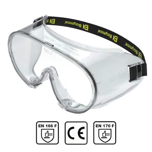 Baymax S1551 Koruyucu Gözlük Şeffaf Google İş Güvenlik Gözlüğü