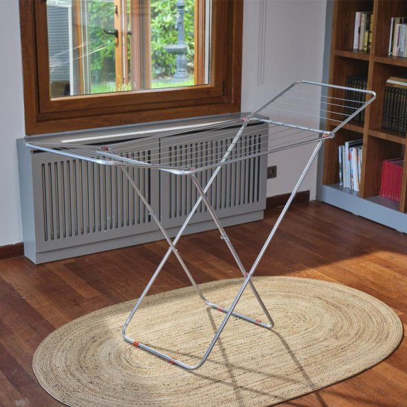 Kanat Silver Çamaşır Kurutmalık Katlanabilir Kurutma Askısı
