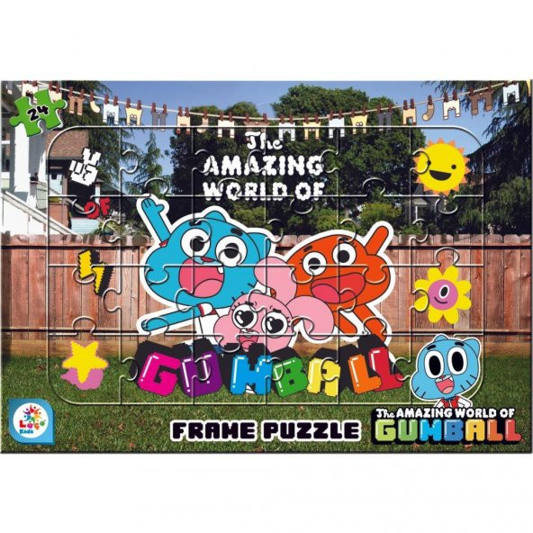 Laço Kids Gumball 24 Parça Frame Puzzle