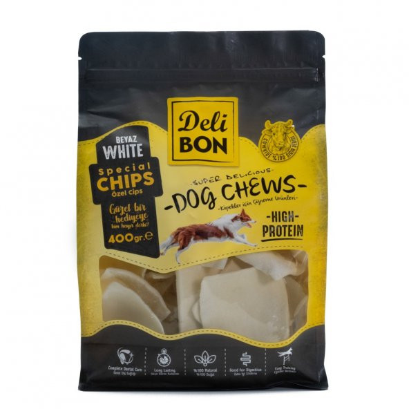 Delibon Cips Köpek Ödülü Beyaz 400 Gr - Resim 2