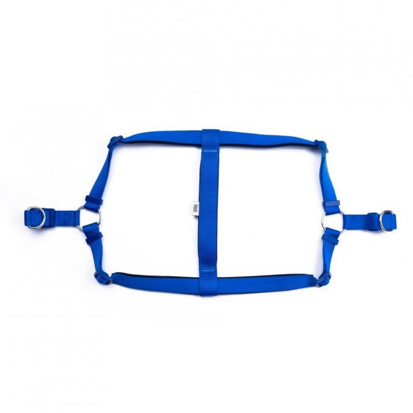 Doggie Comfort RoninYumuşak Dokuma Göğüs Tasması XXL 2.5x70-80cm Royal Mavi - 2