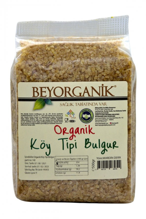 Beyorganik Organik Köy Tipi Bulgur 500 g