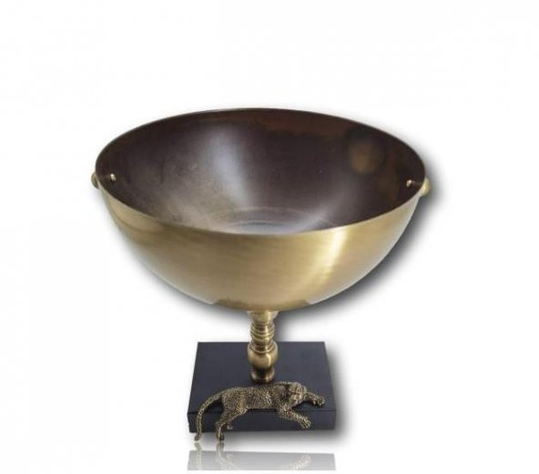 Crearthome Dekoratif Aksesuar Metal Kaplanlı Saksı Eskitme  SZR-C29E - 2