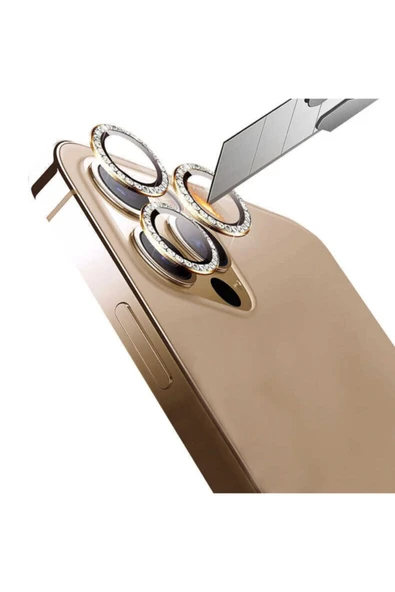Logis Apple İphone 11 Pro Taşlı Kamera Lens Koruma Camı 3lü - 2