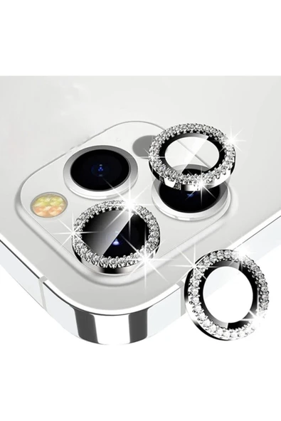 Logis Apple İphone 11 Pro Taşlı Kamera Lens Koruma Camı 3lü - 5