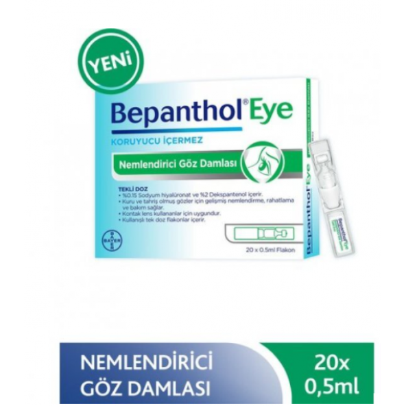 Bepanthol Eye Göz Damlası 0,5 ml x 20 Flakon