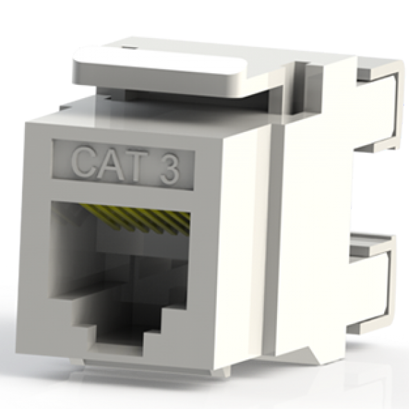 MODÜLER RJ11 KEYSTONE TEL. SOKETİ (BEYAZ) 2057