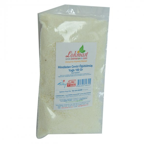 LokmanAVM Hindistan Cevizi Öğütülmüş Yağlı 100 Gr Paket - 3