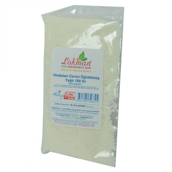 LokmanAVM Hindistan Cevizi Öğütülmüş Yağlı 100 Gr Paket - 4