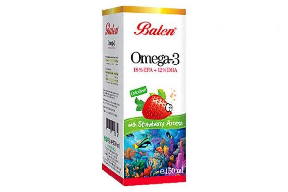 Omega 3 Çilek Aromalı Balık Yağı 150 ml