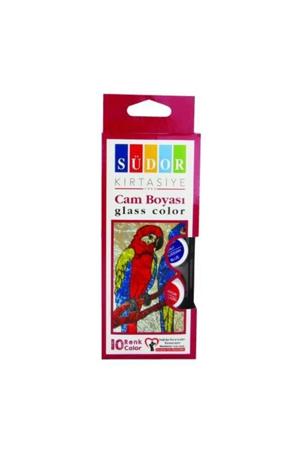 Südor Cam Boya Su Bazlı Set 10x15 ml 10 Renk