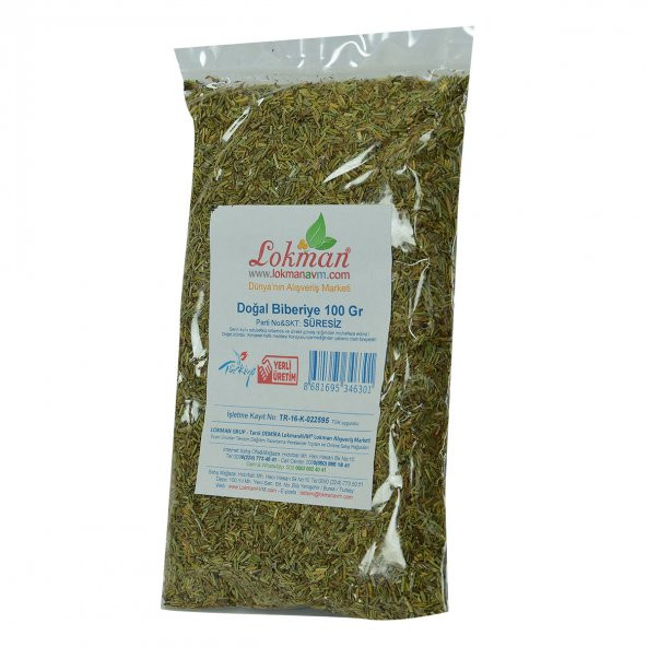 Biberiye Doğal 100 Gr Paket - 4