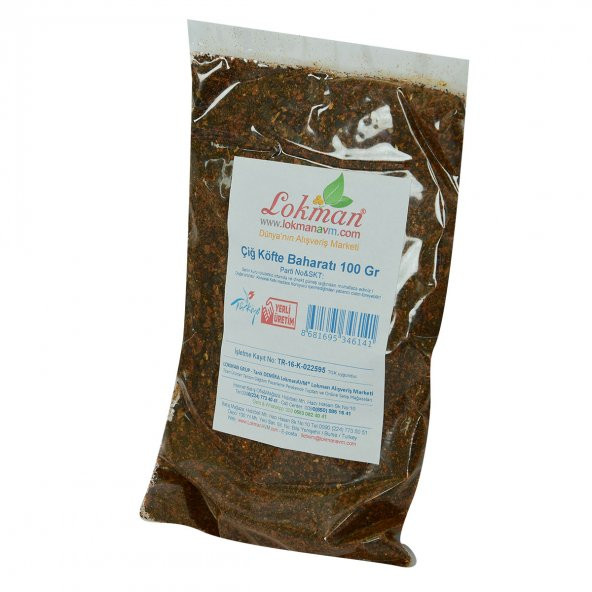 LokmanAVM Çiğ Köfte Saf Baharatı 100 Gr Paket - 4