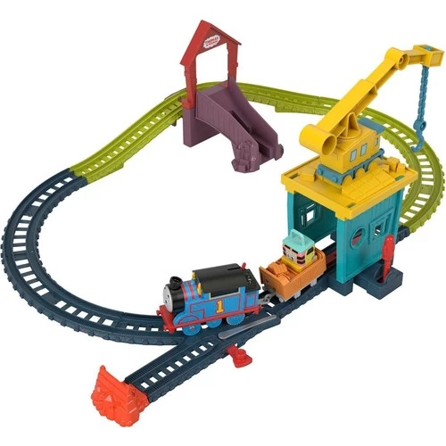 Orjinal Fisher Price Thomas ve Arkadaşları Carly ve Sandy Pilli Motorlu Oyun Seti Thomas HDY58 - 2