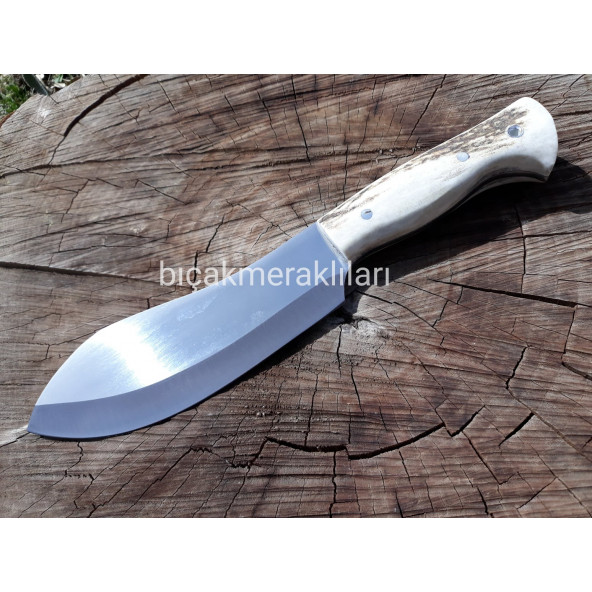 Geyik Sap Geniş Ağız Av Bıçağı 4116 Çelik 25cm - 3