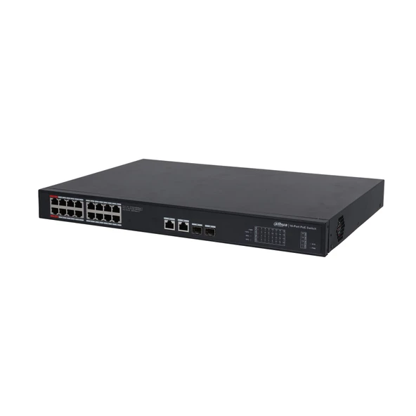 Dahua PFS3220-16GT-240 16 Port Gigabit PoE + 2 Port Gigabit Uplink + 2 Port Gİgabİt SFP 240W Switch