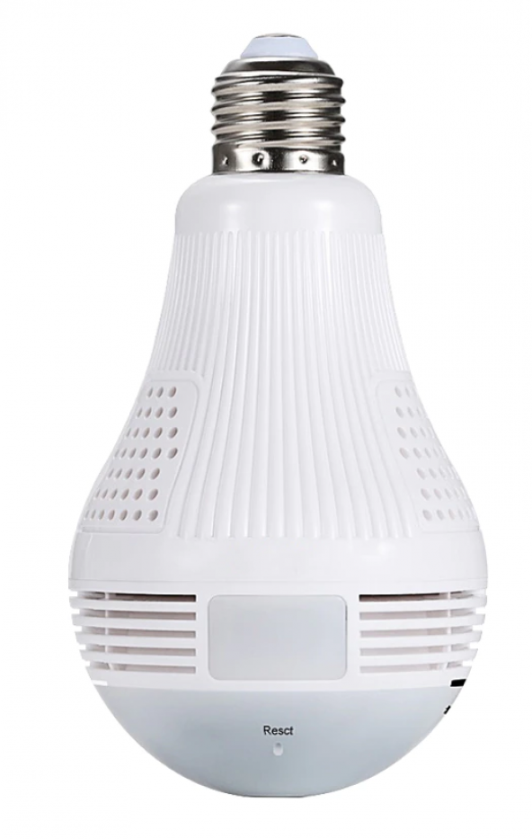 Loosafe Full HD 960P Wifi Ampul LED Kablosuz Panoramik 360 Kamera