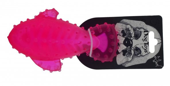Köpek Oyuncağı Silikon Balık Pembe - 2