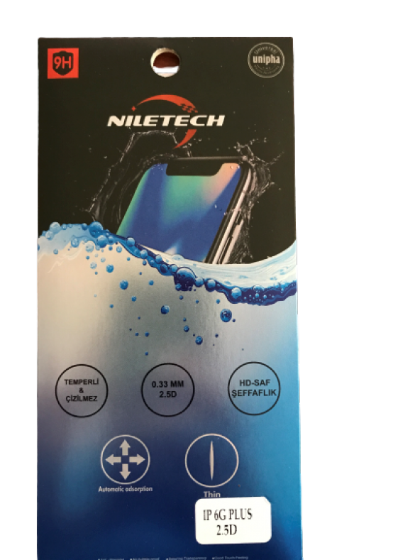Niletech Temperli Çizilmez iphone 6g Plus x-xs Ekran Koruma Filmi
