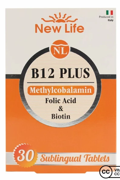 New Life B12 Plus 30 Dilaltı Tablet - Resim 2