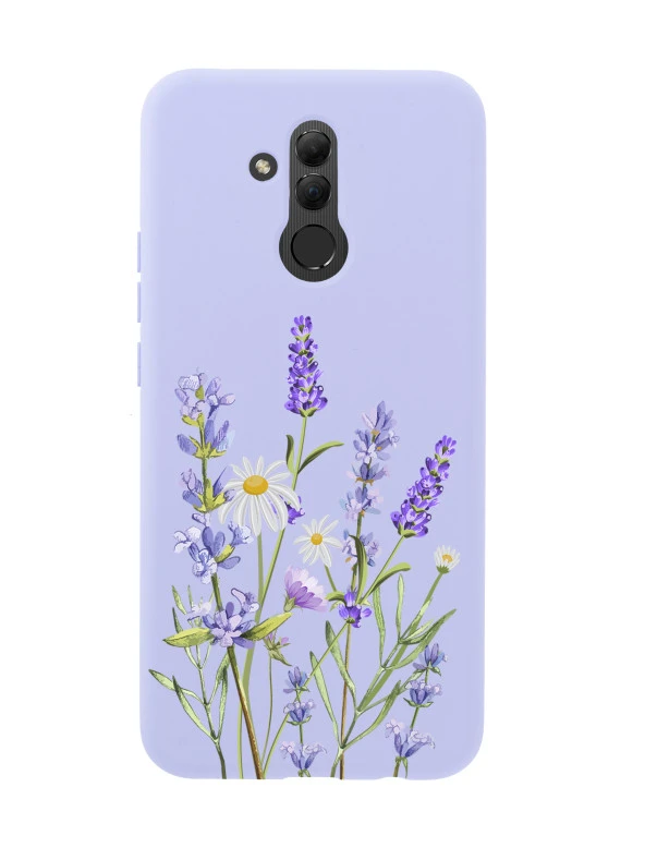 Huawei Mate 20 Lite Lavender Premium Silikonlu Telefon Kılıfı