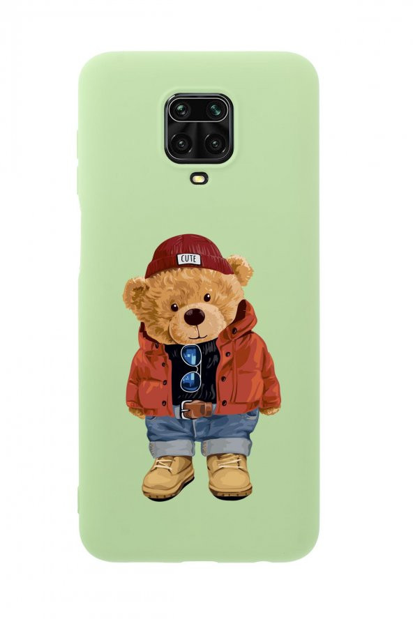 Xiaomi Redmi Note 9 Pro Teddy Bear Premium Silikonlu Telefon Kılıfı