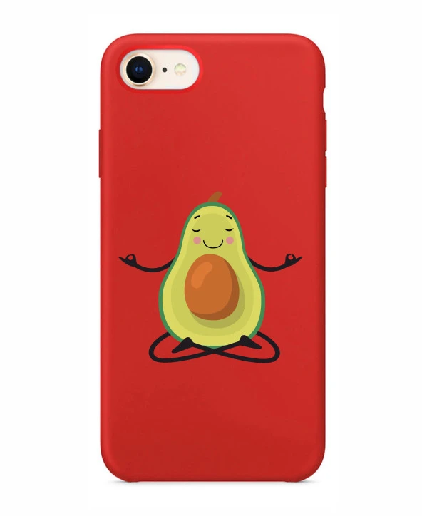 Avokado Tasarımlı iPhone 8 Telefon Kılıfı