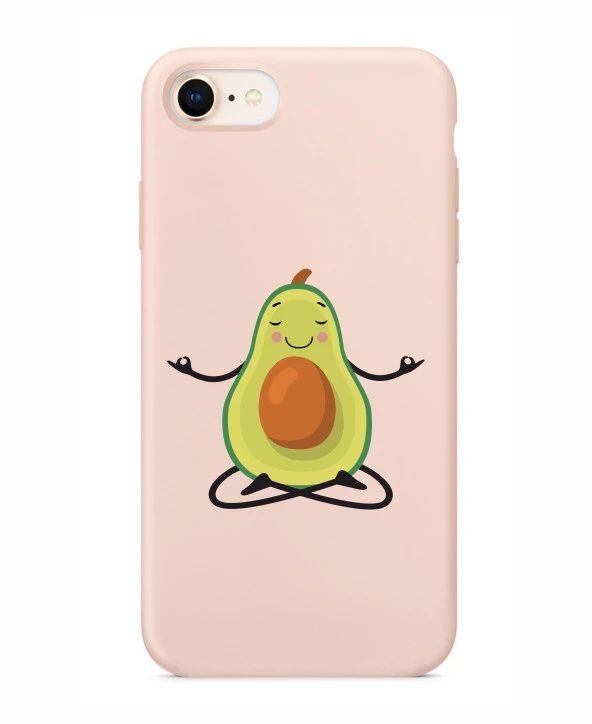 Avokado Tasarımlı iPhone 7 Telefon Kılıfı - 3