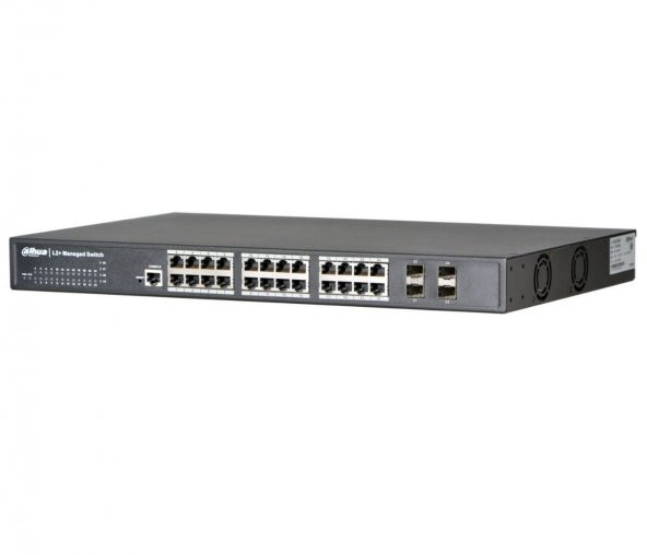 Dahua PFS6428-24T 24 Port L3 Gigabit 24GE+ 4 SFP 10GE SFP Yönetilebilir Switch