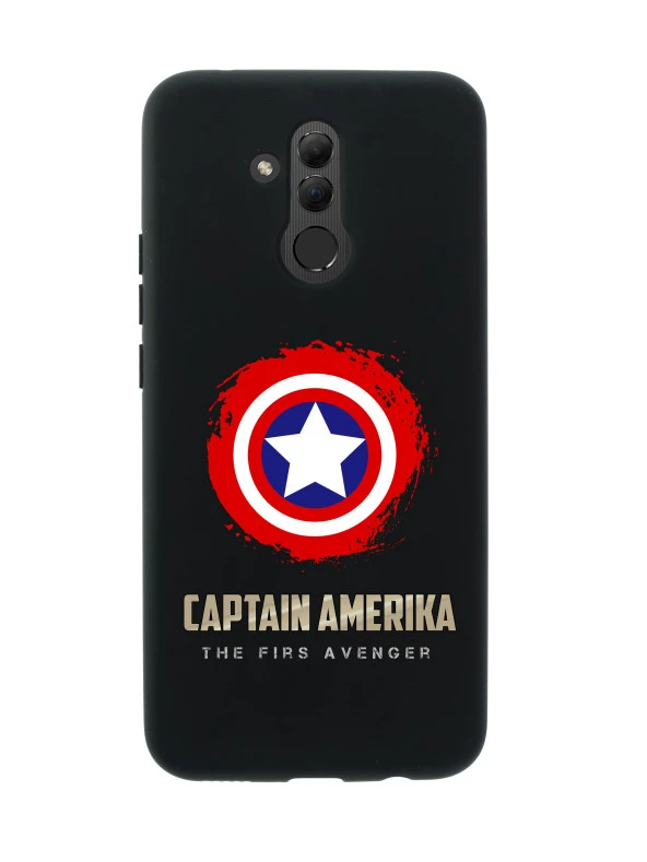 Huawei Mate 20 Lite Captain America Premium Silikonlu Telefon Kılıfı