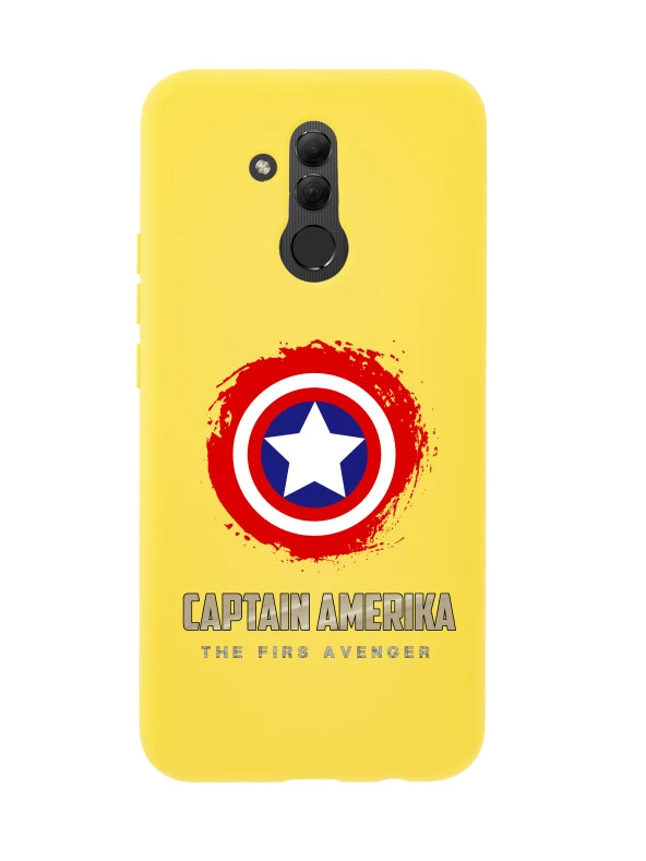 Huawei Mate 20 Lite Captain America Premium Silikonlu Telefon Kılıfı - 3