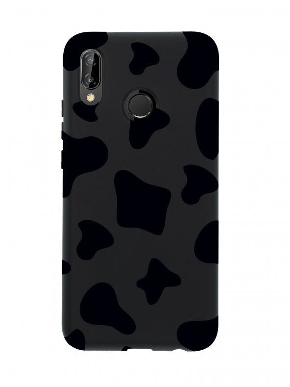Huawei P20 Lite İnek Desenli Premium Silikonlu Telefon Kılıfı - 3