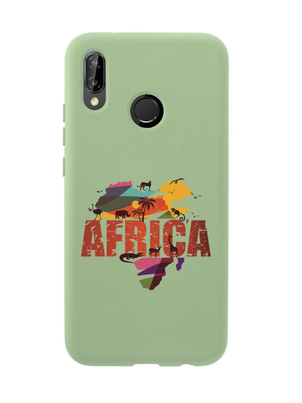 Huawei P20 Lite Africa Premium Silikonlu Telefon Kılıfı ürün görseli