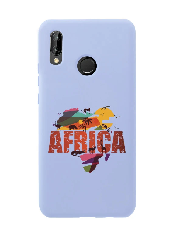 Huawei P20 Lite Africa Premium Silikonlu Telefon Kılıfı - Resim 2
