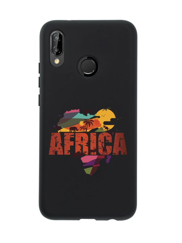 Huawei P20 Lite Africa Premium Silikonlu Telefon Kılıfı - Resim 5