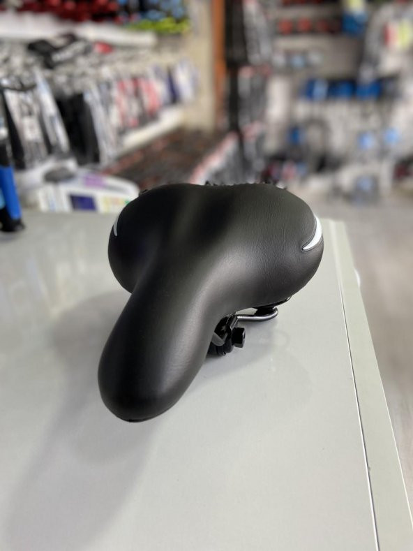 Bisiklet Açık Yaylı Siyah Yumuşak Konforlu Sele - Resim 4