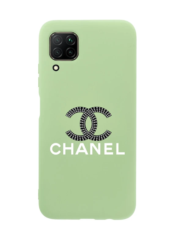 Huawei P40 Lite Channel Desenli Premium Silikonlu Telefon Kılıfı - 3