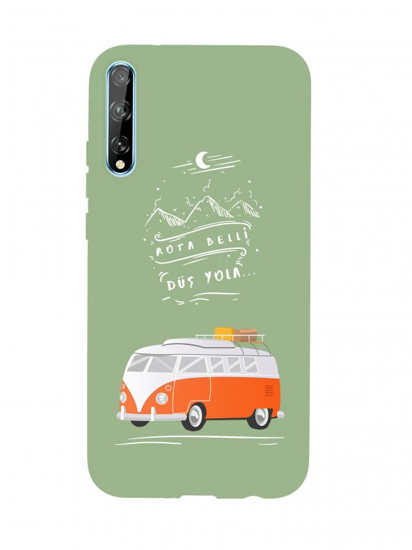 Huawei Psmart S Rota Belli Premium Silikonlu Telefon Kılıfı - 4